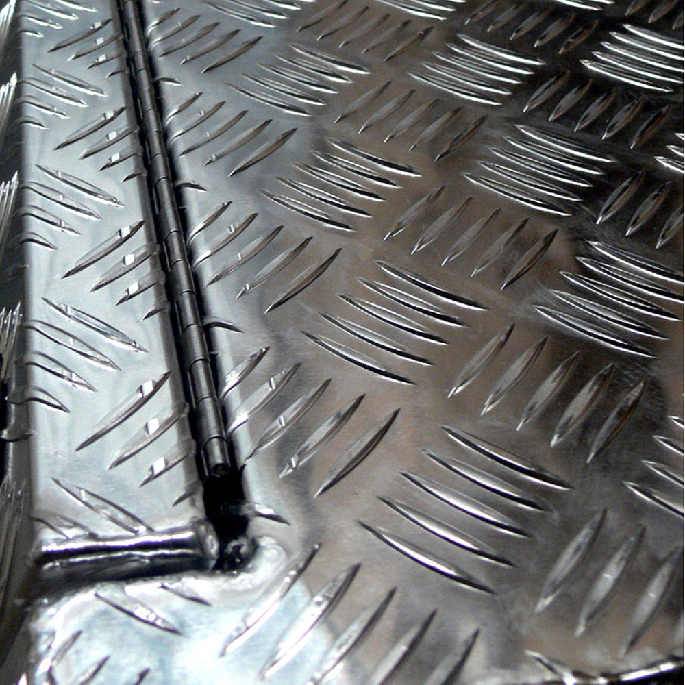 Aluminium Checkerplate UTE Tool Box 170cm – 3 Drawers & Shelf