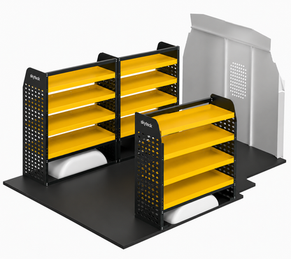 4-Tier Metal Van Shelving Unit 1260mm x 1600mm x 430mm