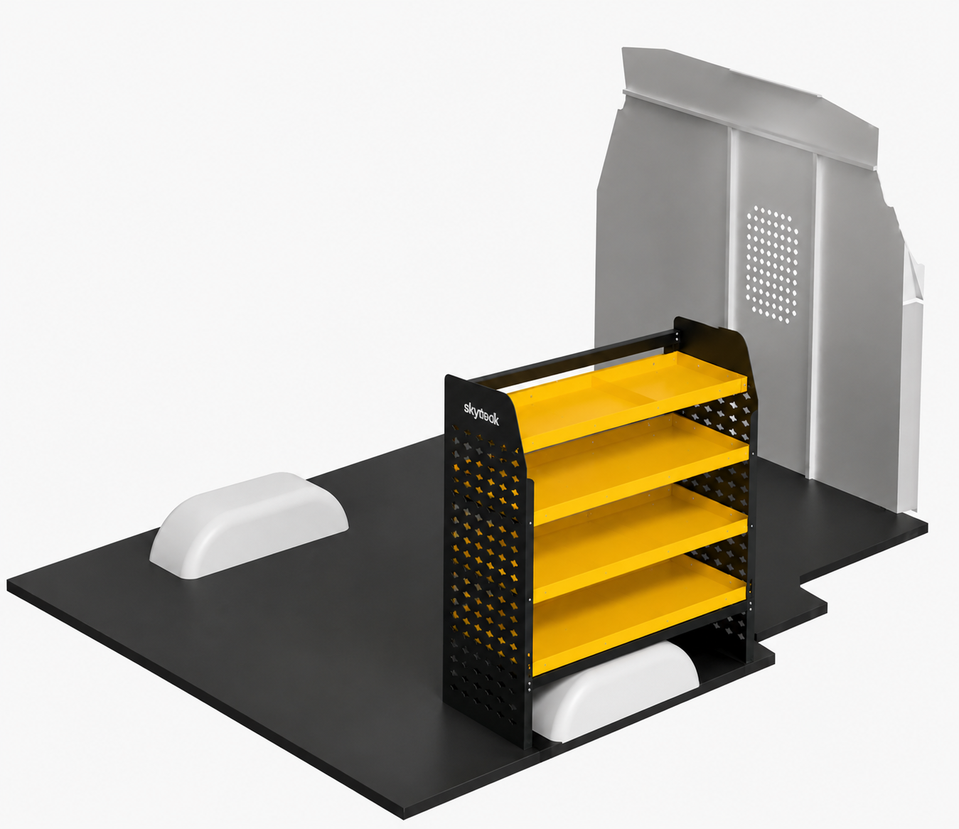 4-Tier Metal Van Shelving Unit 1260mm x 1600mm x 430mm