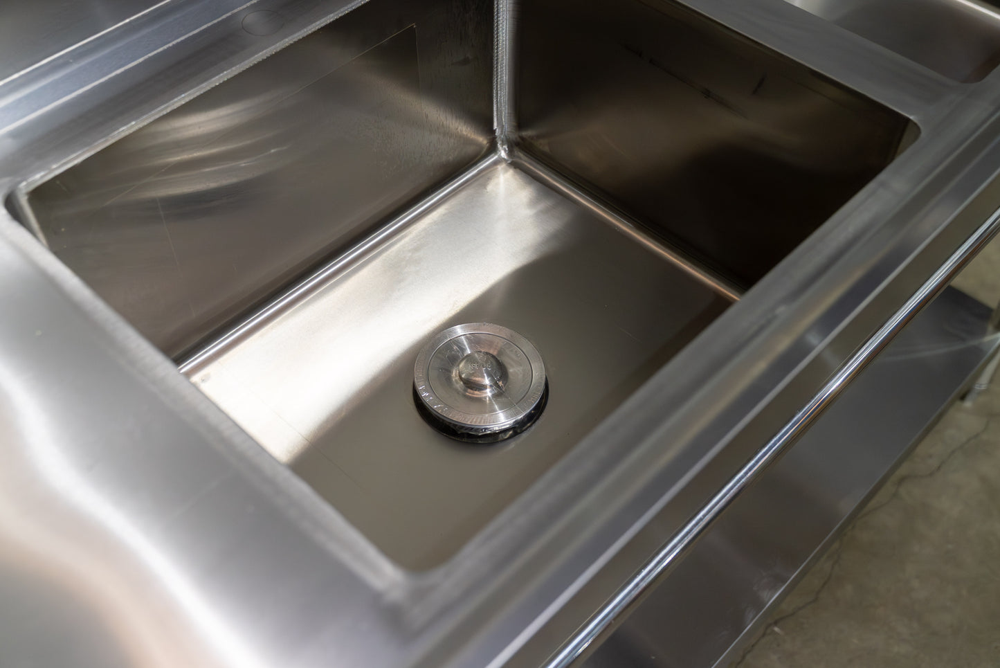 Commercial Kitchen Sink 1800mm Double Bowl Right Stainless Steel