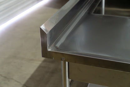 Commercial Kitchen Sink 1800mm Double Bowl Right Stainless Steel