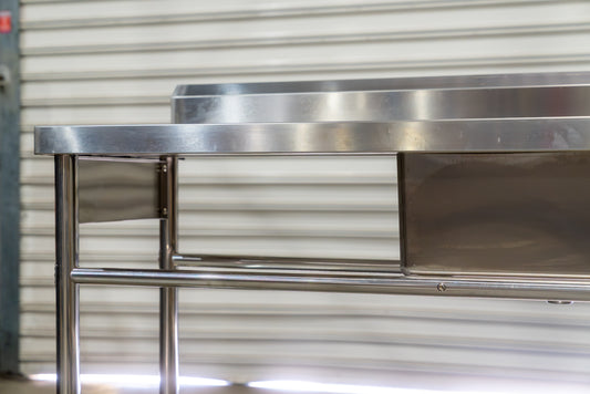 Commercial Kitchen Sink 1800mm Double Bowl Right Stainless Steel
