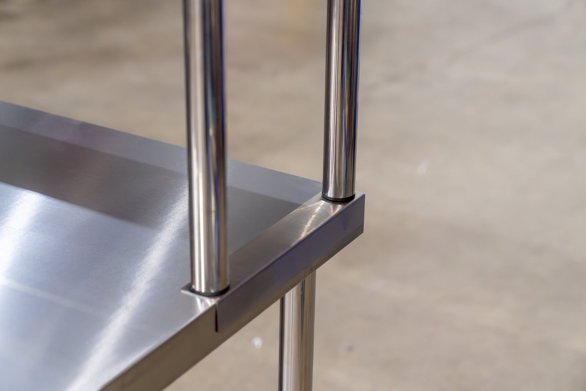 1200x300x800mm Stainless Steel Metal 2 Tier Extension (TOP) Bench
