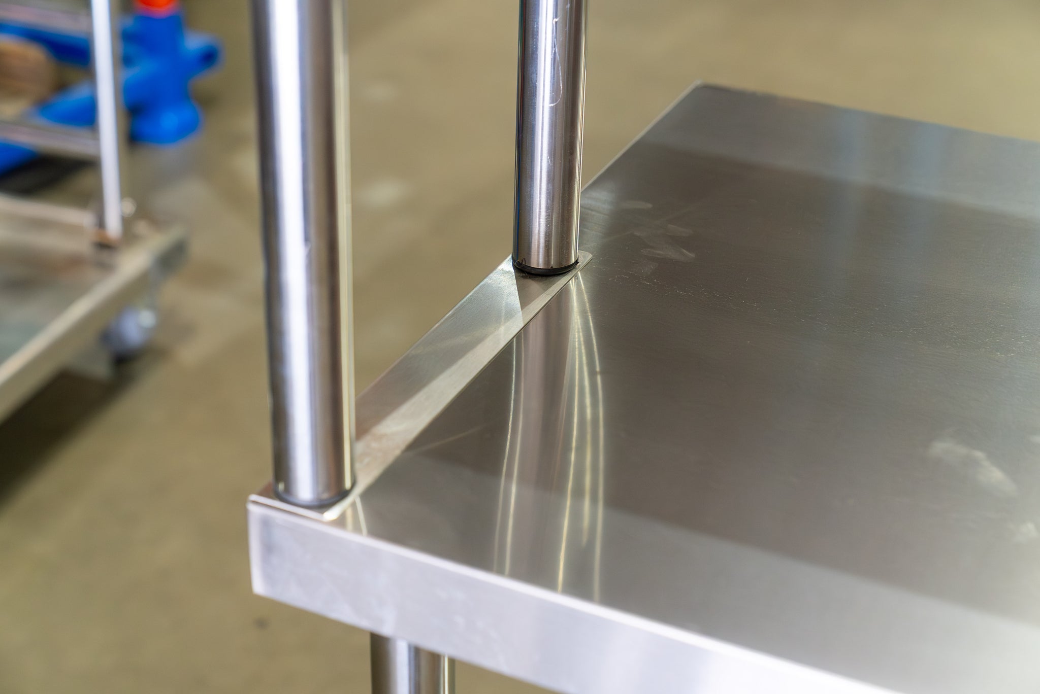 1200x300x800mm Stainless Steel Metal 2 Tier Extension (TOP) Bench