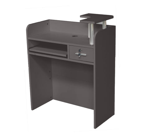 BRAND NEW 80CM SMALL GREY CHARCOAL COMPACT RECEPTION DESK (Copy)