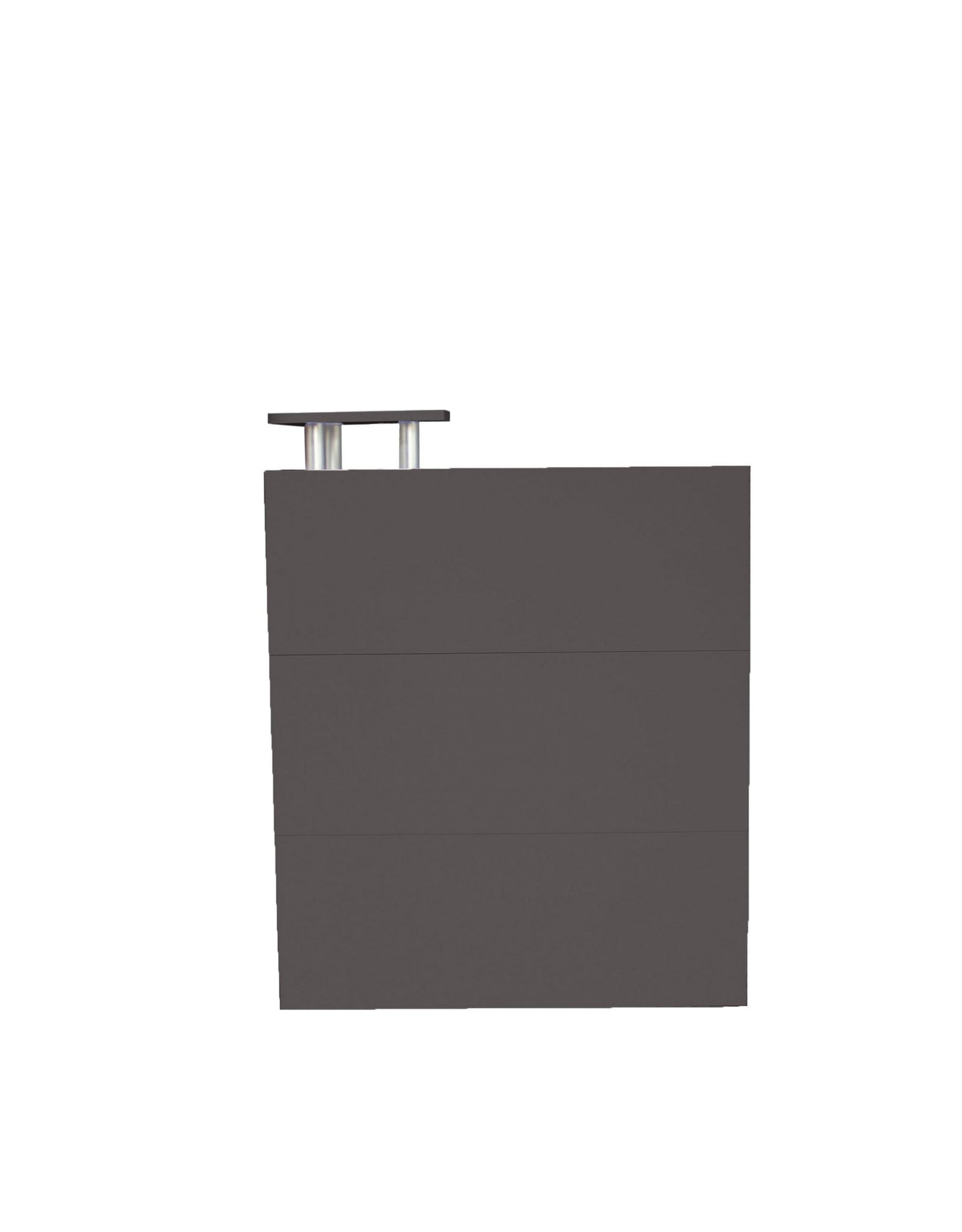 BRAND NEW 80CM SMALL GREY CHARCOAL COMPACT RECEPTION DESK (Copy)