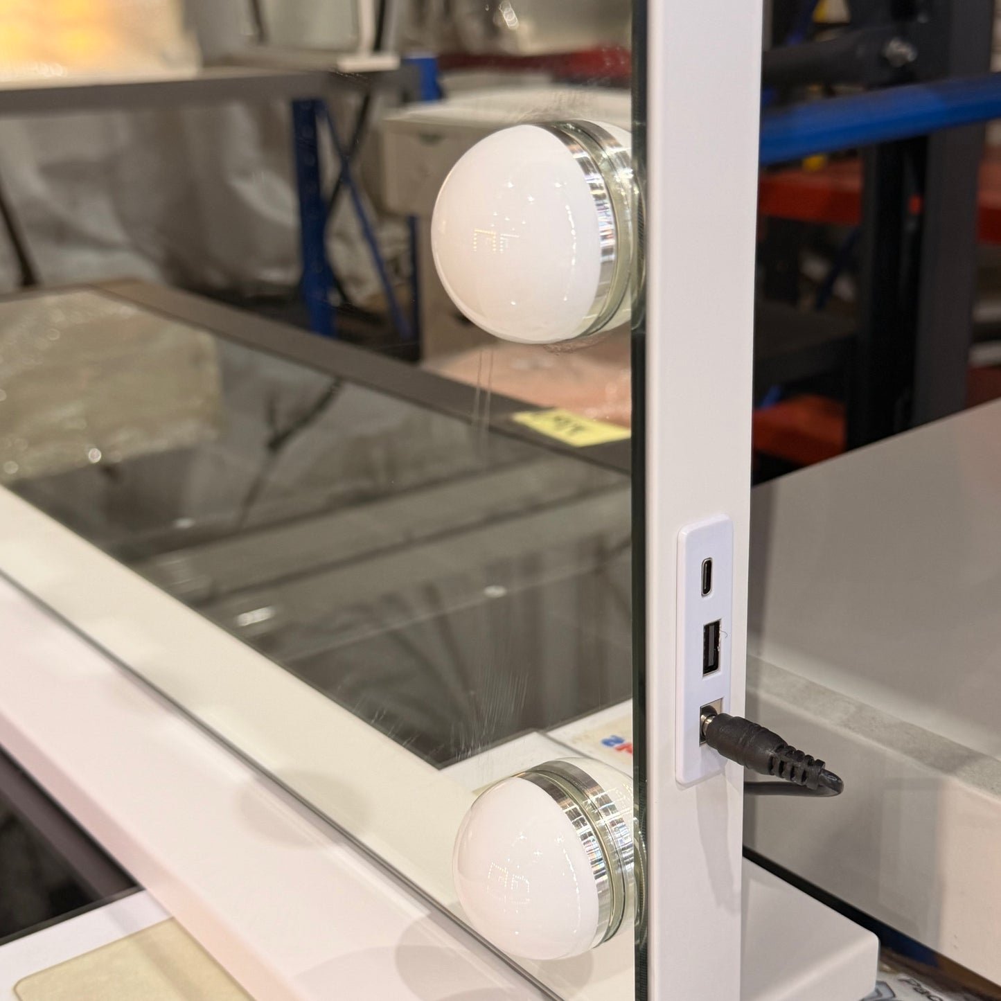 Hollywood LED Vanity Mirror with Dimmable Bulbs 100 x 70cm