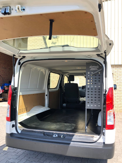 4-Tier Van Shelving System with Wide Storage Bins 85x43x122cm
