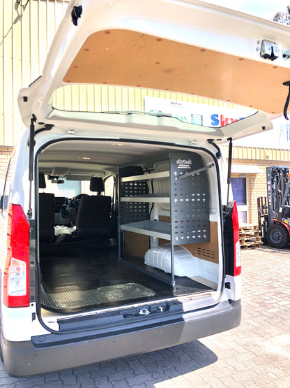 Van Shelving & Wide Storage Bin Combo 85x43x117cm 4-Tier
