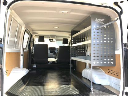 Van Shelving System with Mixed Storage Bins 85 x 43 x 122cm