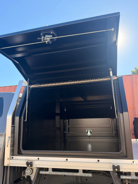 1500 × 1770 × 850mm Aluminium Ute Canopy – Black