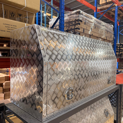 Aluminium Checkerplate UTE Tool Box 170cm with 4 Drawers and Shelf