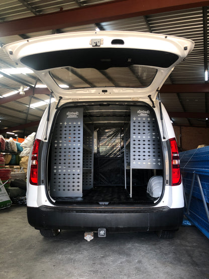 Van Shelving 4-Tier Rack with Narrow Storage Bins 85x43x122cm