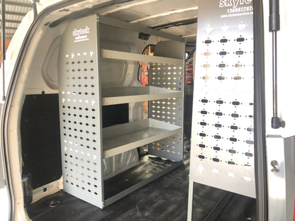 4-Tier Van Shelving Unit with Storage Bins 85x43x129cm
