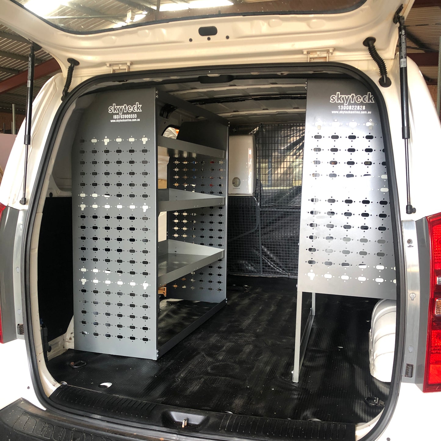 Van Shelving & Wide Storage Bin Combo 85x43x117cm 4-Tier