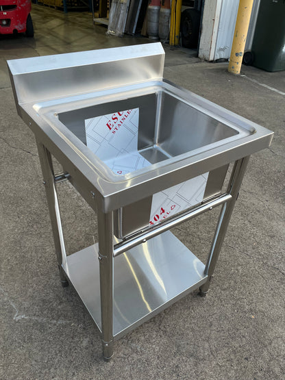 Stainless Steel Kitchen Sink 600x600x900mm Single Bowl