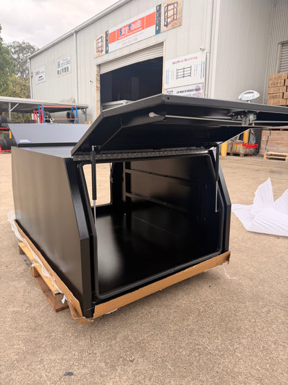 1200 × 1770 × 850mm Aluminium Ute Canopy – Black