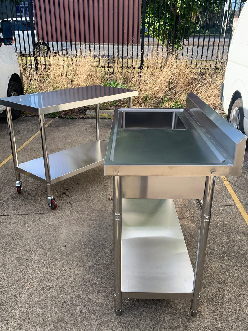 Stainless steel sink & bench