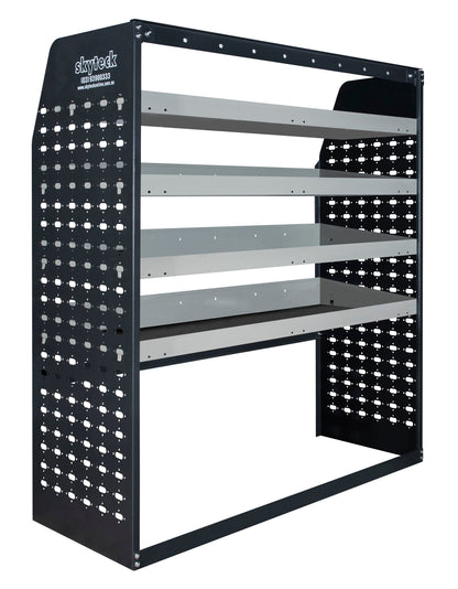 Van Shelving System with Mixed Storage Bins 85 x 43 x 122cm