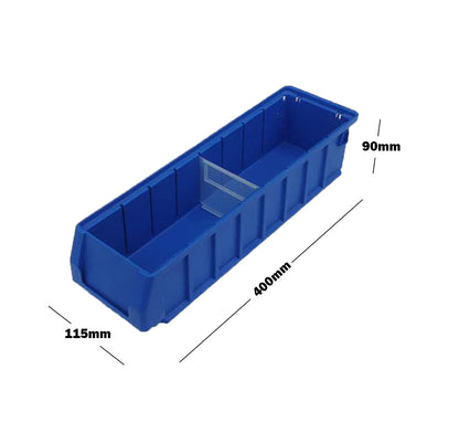 Van Shelving System with Mixed Storage Bins 85 x 43 x 122cm