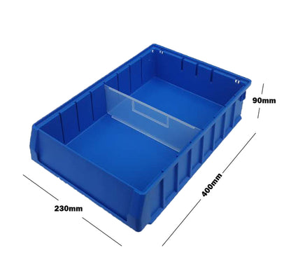 Van Shelving Unit with Mixed Storage Bins 85 x 43 x 129cm