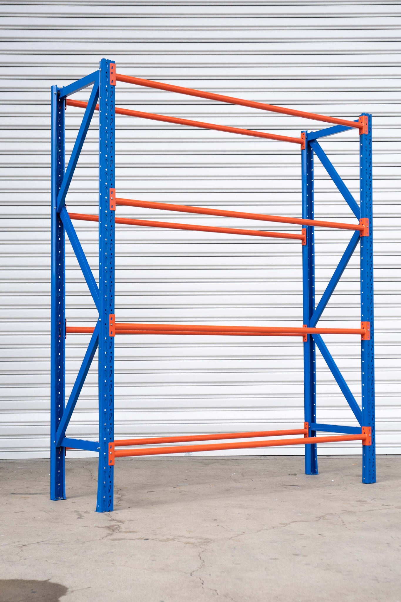 FREE DELIVERY- HEAVY DUTY Garage Tyre Rack 2M ｜ 4M ｜ 6M （L) X 2.4M BLUE & ORANGE (L): 1.2m | 1.5m | 2m  (Only Brisbane) (Copy) (Copy)