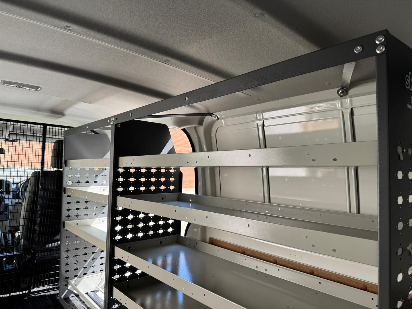 4-Tier Steel Van Shelving Unit 126cm x 117cm x 33cm