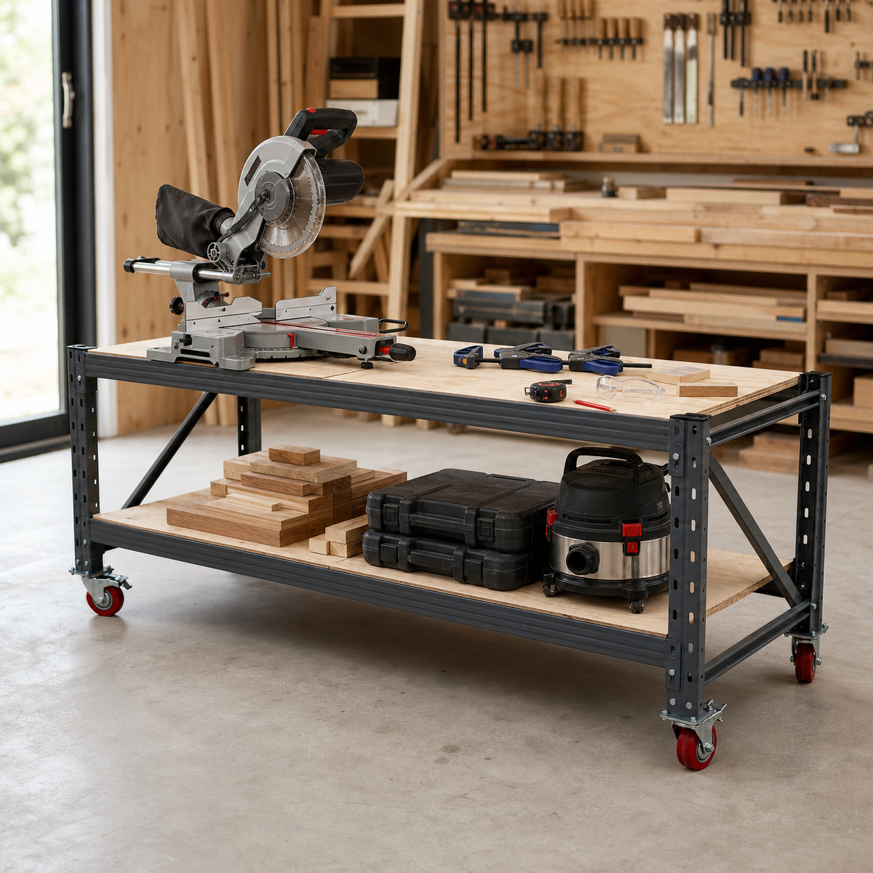 2.4M*0.8M*0.9M heavy commercial and industrial workbench