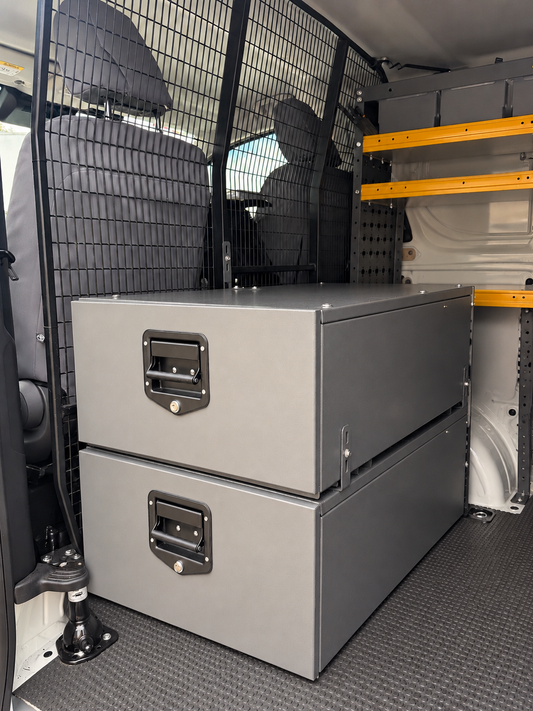 Heavy Duty Metal Pull Out Storage Drawer with Lock for Van