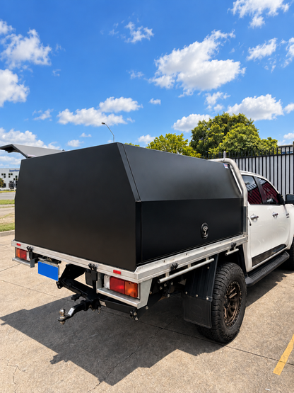 1800 × 1770 × 850mm Aluminium Ute Canopy – Black
