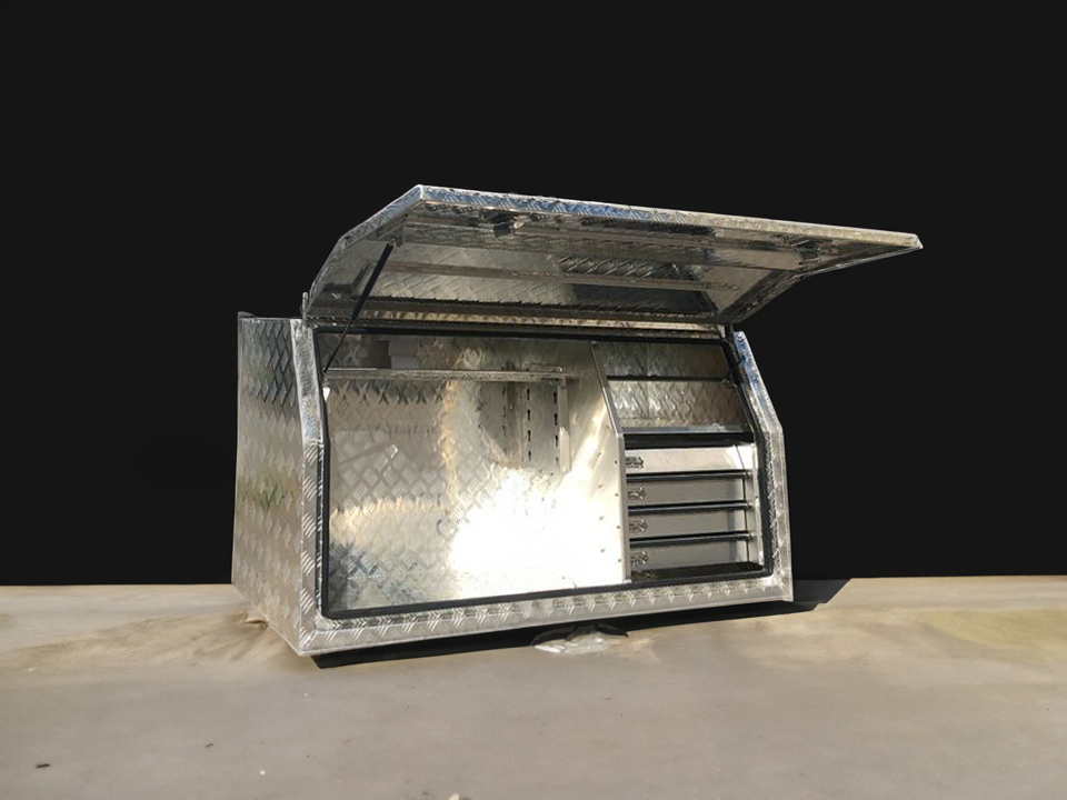 (Full Open) 170cm Aluminium Tool Box UTE Trailer Storage (4x drawers ...