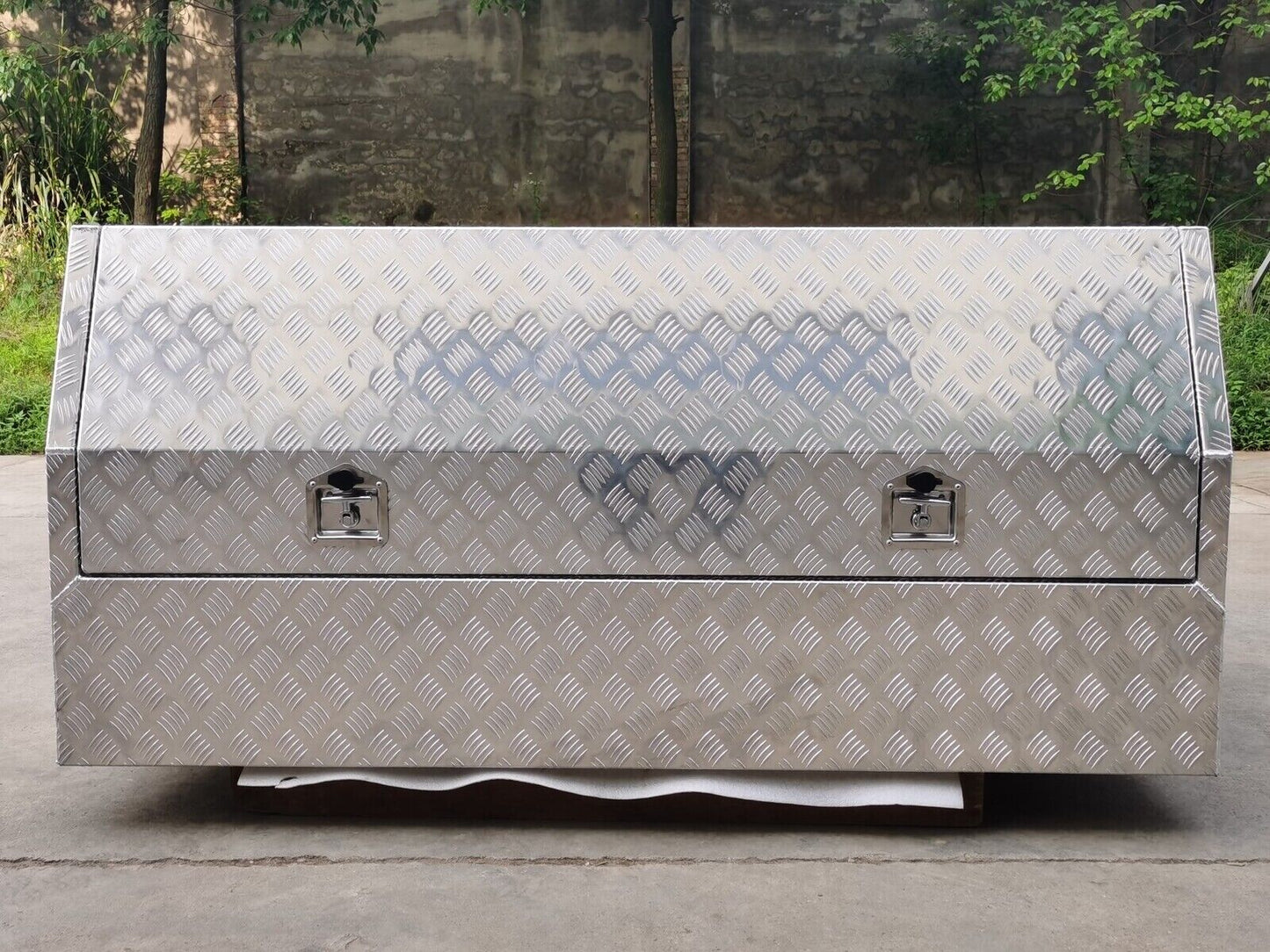 Aluminum Checkerplate Half-Open Tool Box 170cm for Ute and Trailer