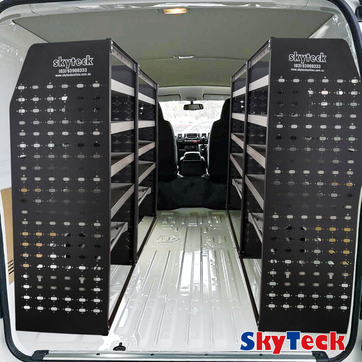 4-Tier Steel Van Shelving Unit 126cm x 117cm x 33cm