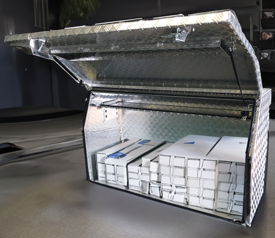 Aluminium Checkerplate Tool Box for Ute and Trailer 170x50x70cm