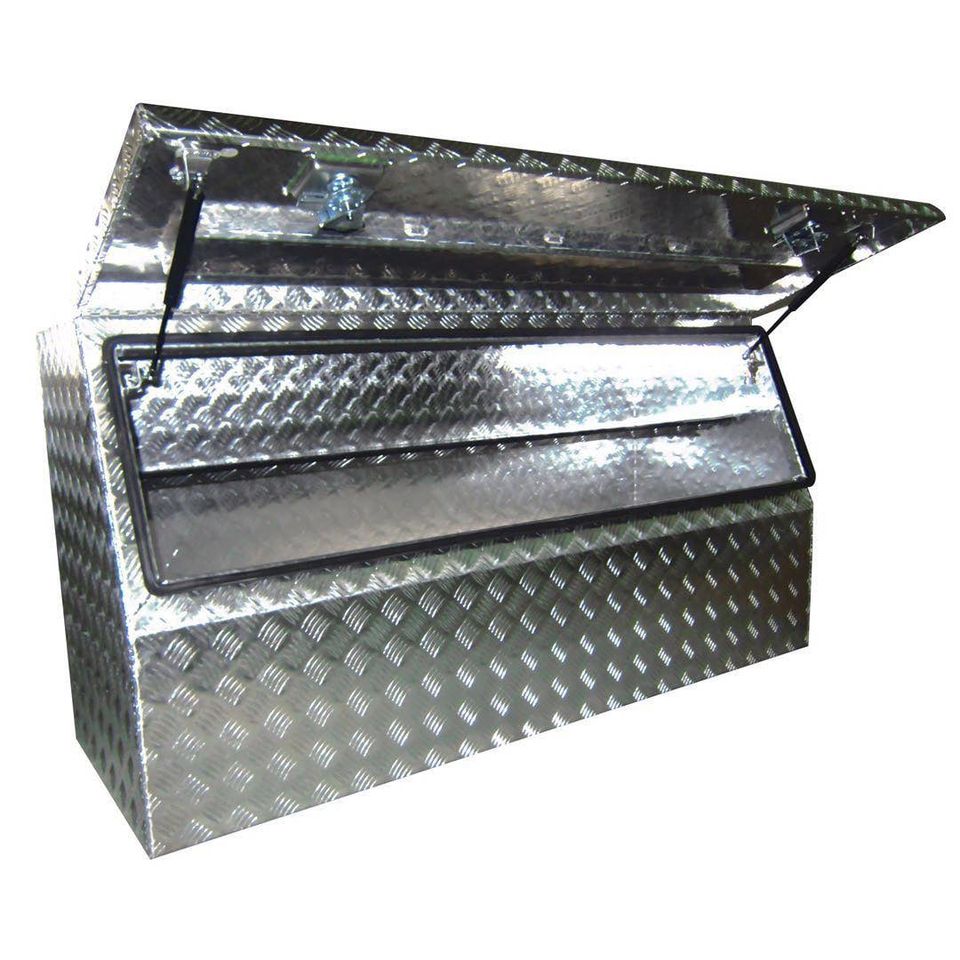 170CM Aluminum Checkerplate Tool Box for UTE & Trailer Storage (Sliver)