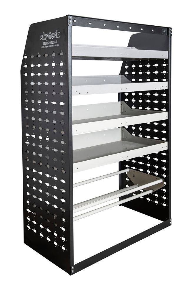 METAL VAN SHELVING 4 TIER SHELF COMPLETE UNIT 126CM(L) X 129CM(H) X 30CM(D) VS309 Full Leg