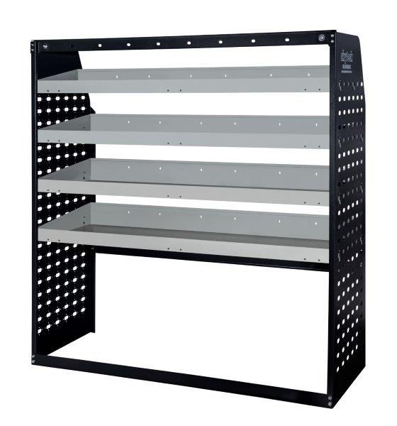 Metal Van Shelving Unit 4-Tier Steel Racking 85 x 129 x 43cm
