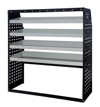 Metal Van Shelving Unit 4-Tier Steel Racking 85 x 129 x 43cm