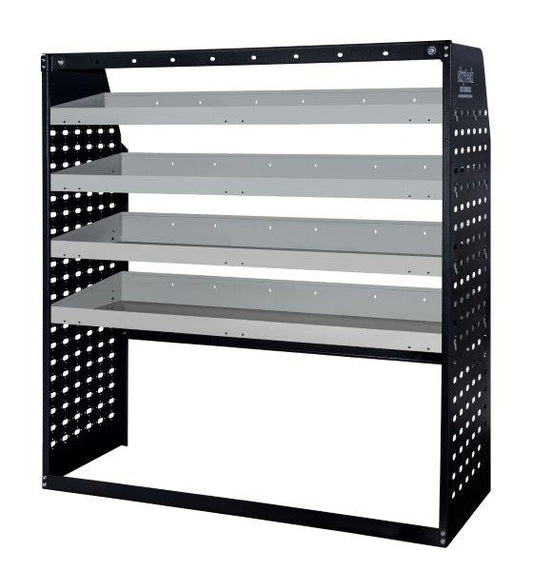 Metal Van Shelving Unit 4-Tier Steel Racking 85 x 129 x 43cm