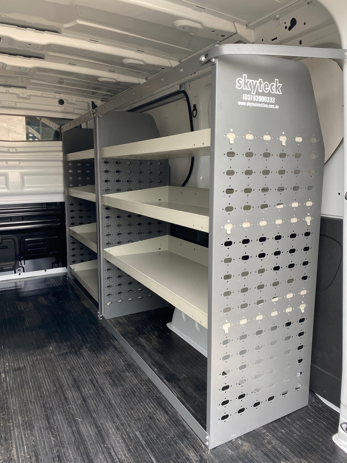 4-Tier Metal Van Shelving Unit 126cm x 122cm x 33cm