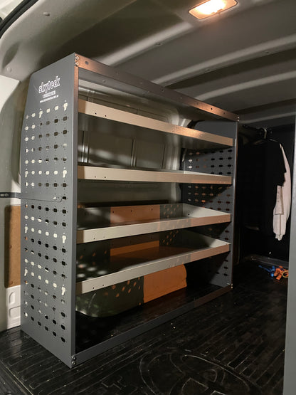 4-Tier Metal Van Shelving Unit 108cm x 117cm x 43cm