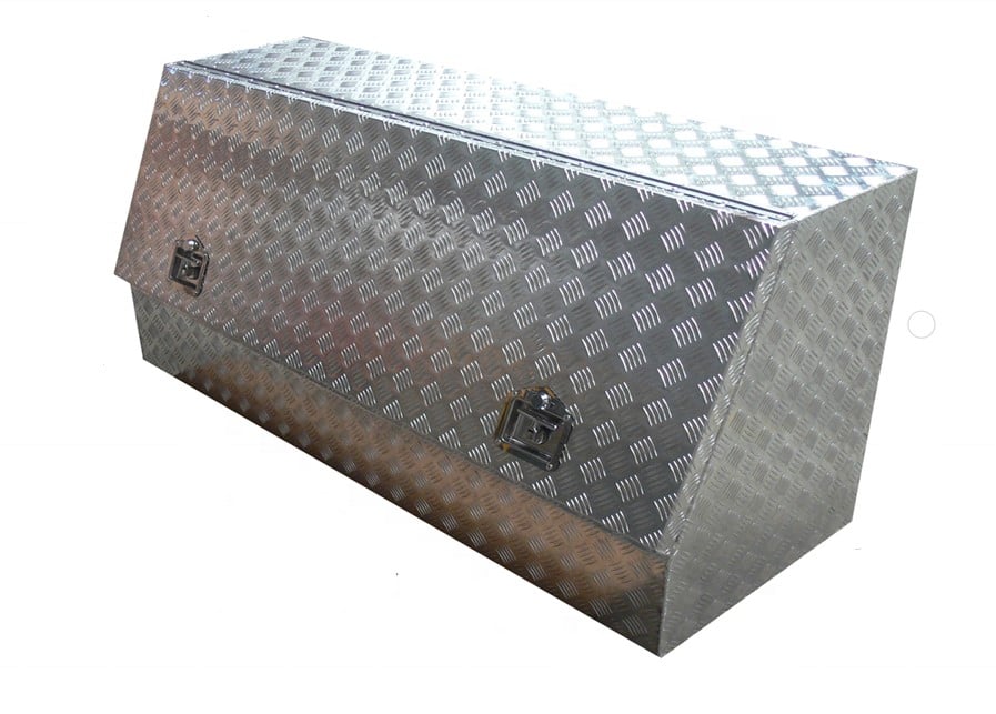 145CM Aluminum Checkerplate Tool Box for UTE & Trailer Storage (Sliver)