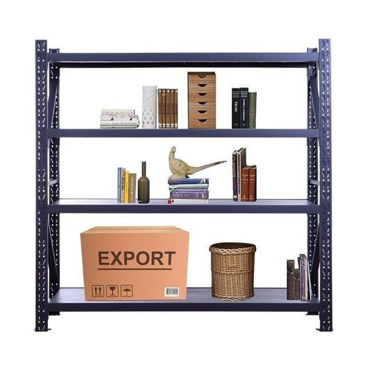 1.2M(L) X 2.4M(H) X 0.6M(D) HEAVY DUTY SHELVES RACKING METAL STEEL Blue and White 1224