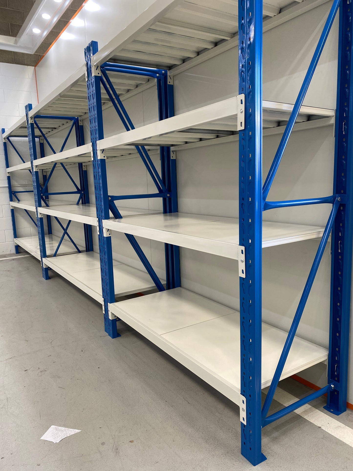 Steel Metal Shelving Rack 2000 x 1500 x 600mm Blue and White