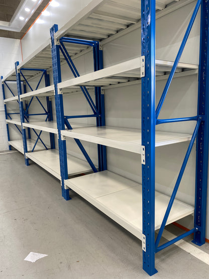 Steel Metal Shelving Rack 2000 x 1500 x 600mm Blue and White