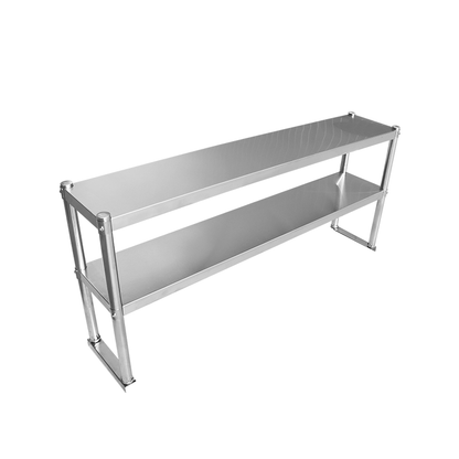 （Brisbane Only）100CM STAINLESS STEEL METAL 2 TIER WORKBENCH EXTENSION KITCHEN BENCH STORAGE