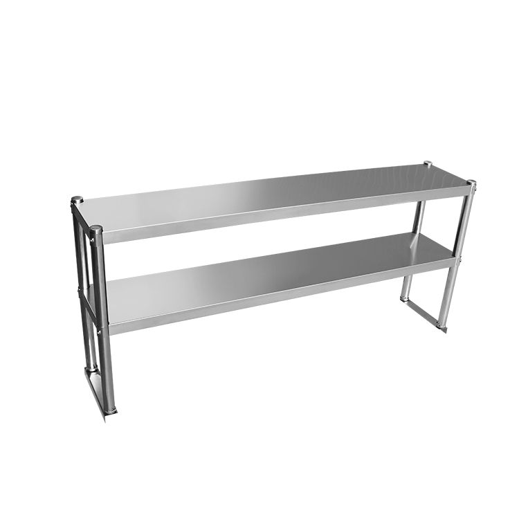 120CM STAINLESS STEEL METAL 2 TIER WORKBENCH EXTENSION KITCHEN BENCH STORAGE