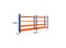 Steel Double Bay Shelving Unit 2.4M x 1.8M x 0.6M Blue and Orange