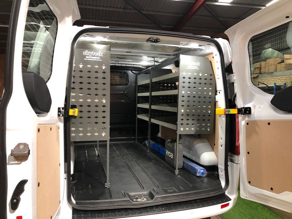 4-Tier Metal Van Shelving Unit 126cm x 117cm x 33cm Half Leg