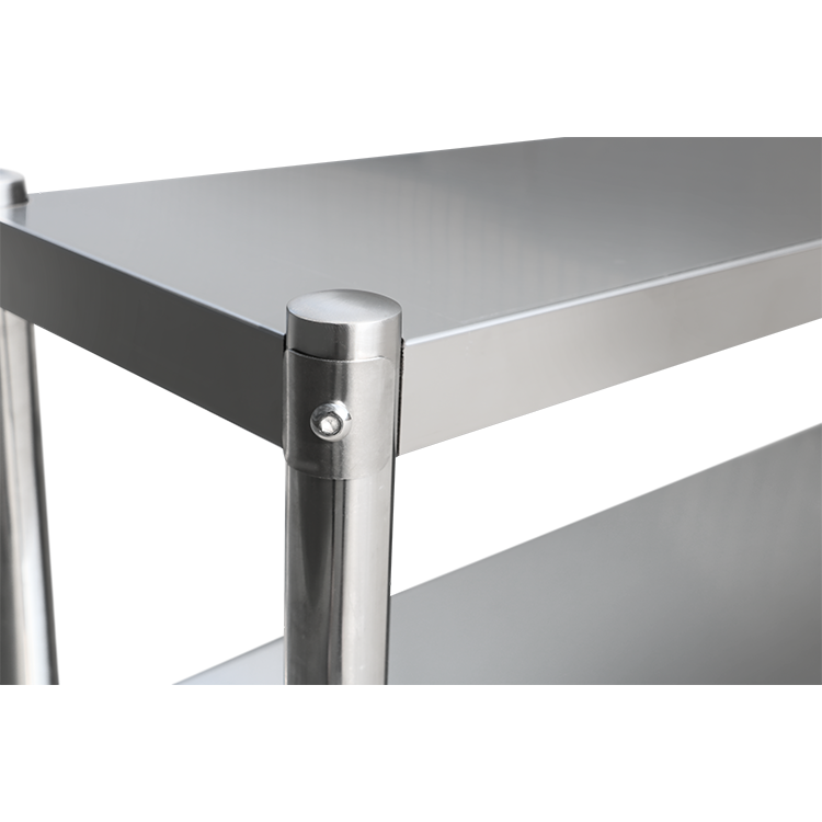 （Brisbane Only）100CM STAINLESS STEEL METAL 2 TIER WORKBENCH EXTENSION KITCHEN BENCH STORAGE